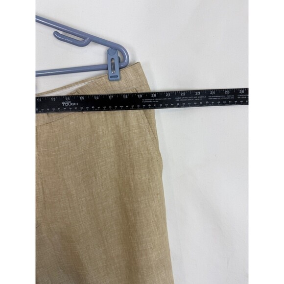 Joseph Abboud 100% LINEN Pants Men 38x26 Tan Slacks Lightweight - Picture 8 of 13